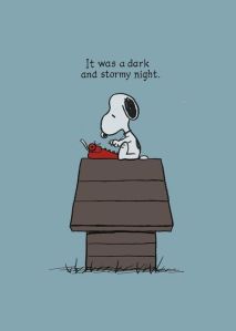 Snoopy-Writing