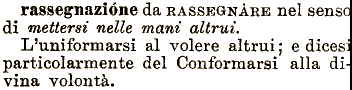 rassegnazione-dizionario